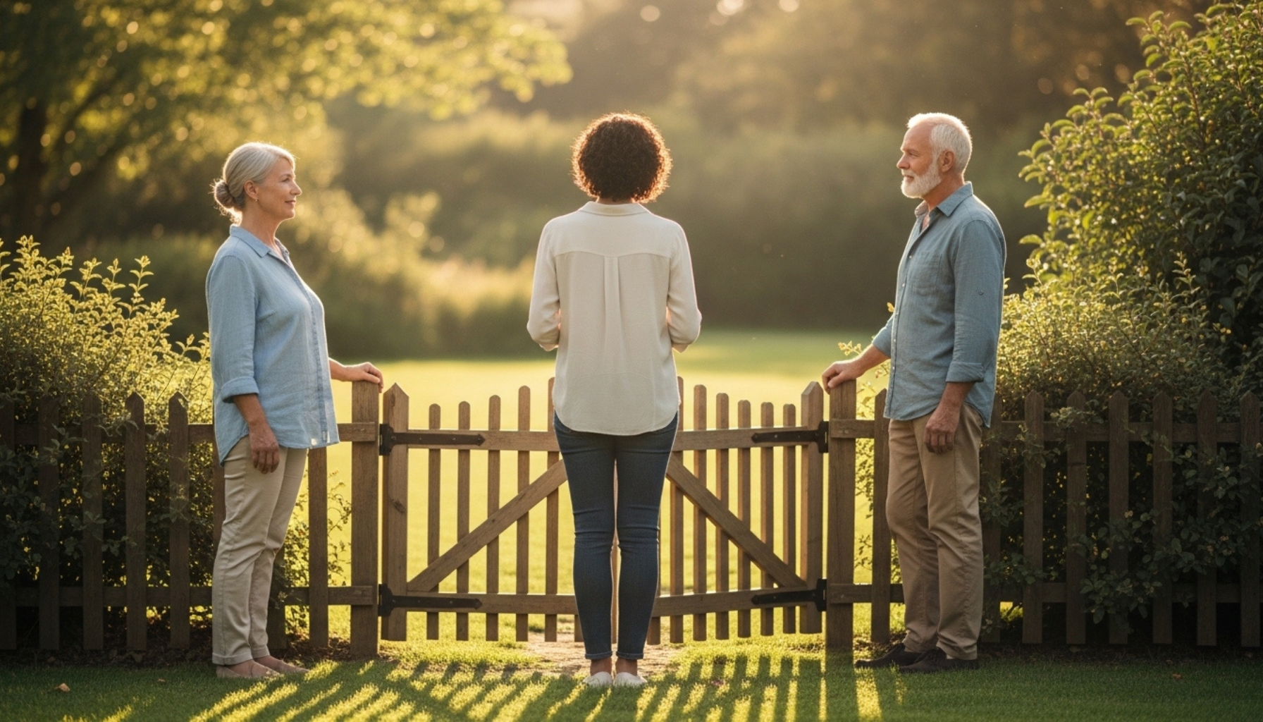 Healthy family boundaries allowing love and independence in adult parent relationship